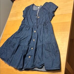 Blue Denim Kids Dress